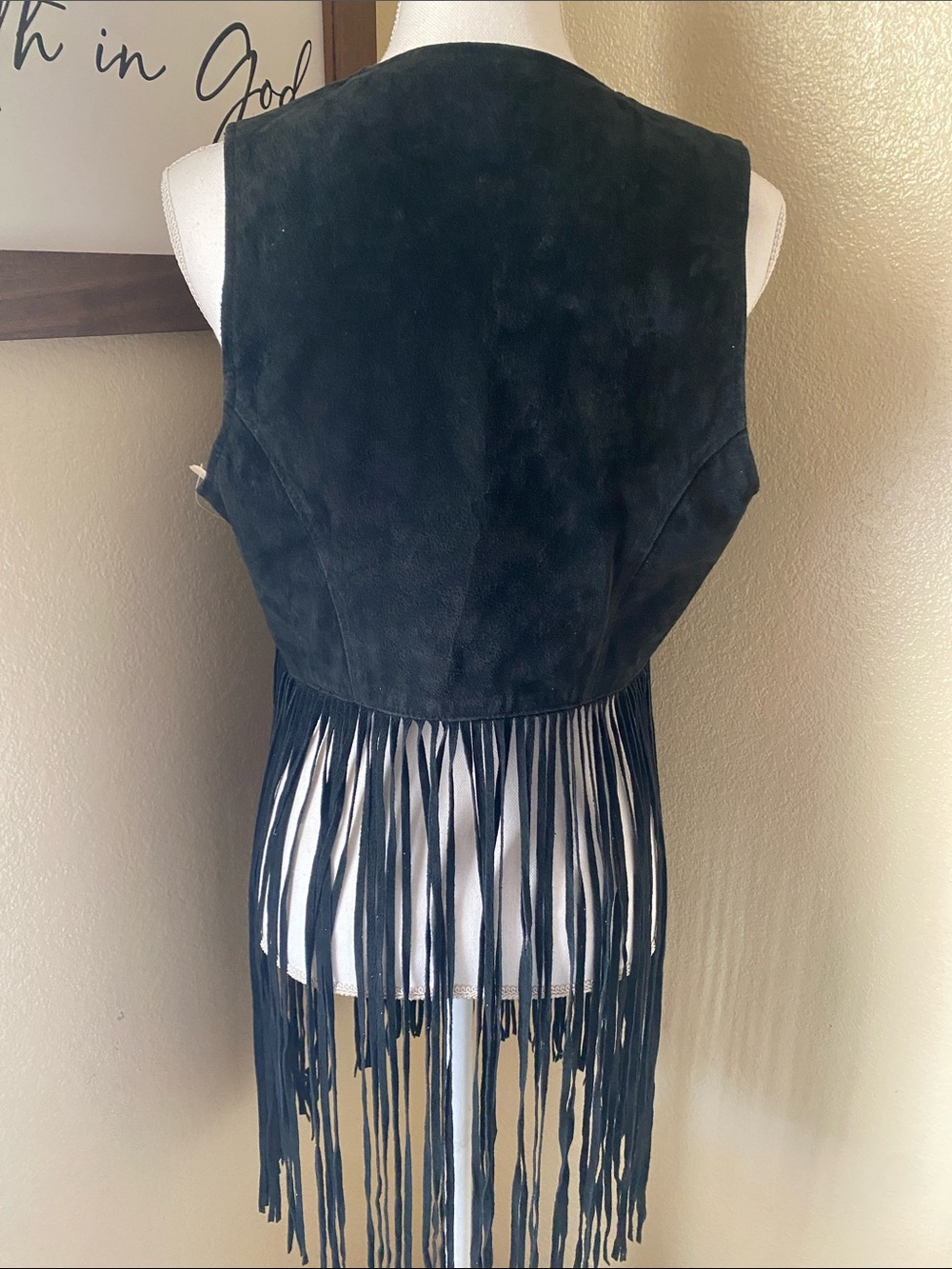 Forever21 Leather Fringed Boho Vest - Picture 3 of 5